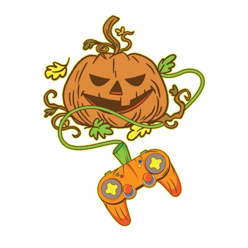 Halloween Jack O Lantern Video Game Controller
