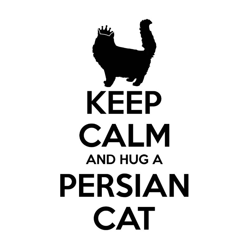 Keep Calm - Chat persan maman père