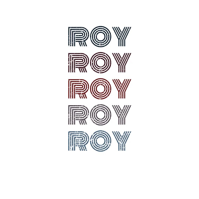 70s Retro Name Vintage Personalized Roy