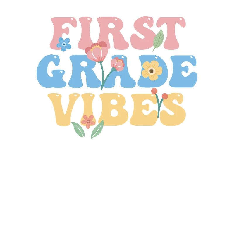 First Grade Vibes 1ère classe Équipe Rétro 100e Jour