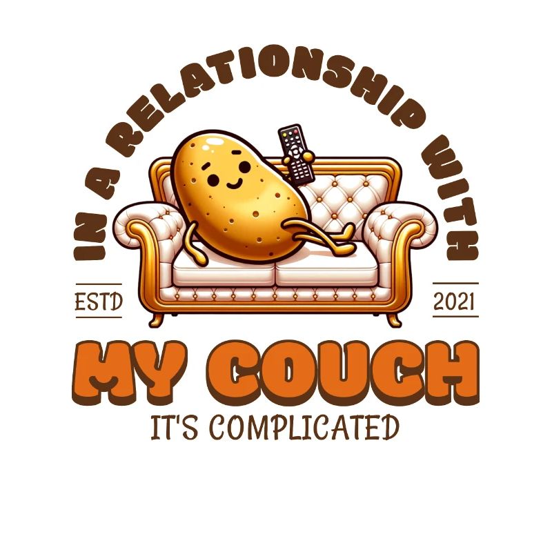 Dans une relation avec mon canapé -
