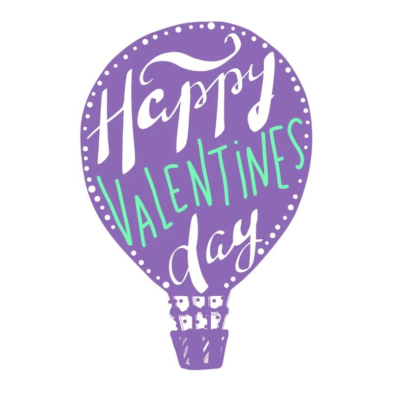 Joyeuse Saint-Valentin, montgolfière, dire