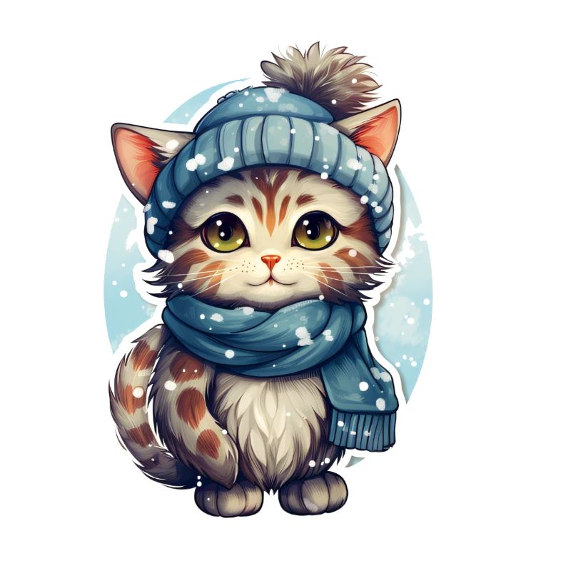 Cat in winter