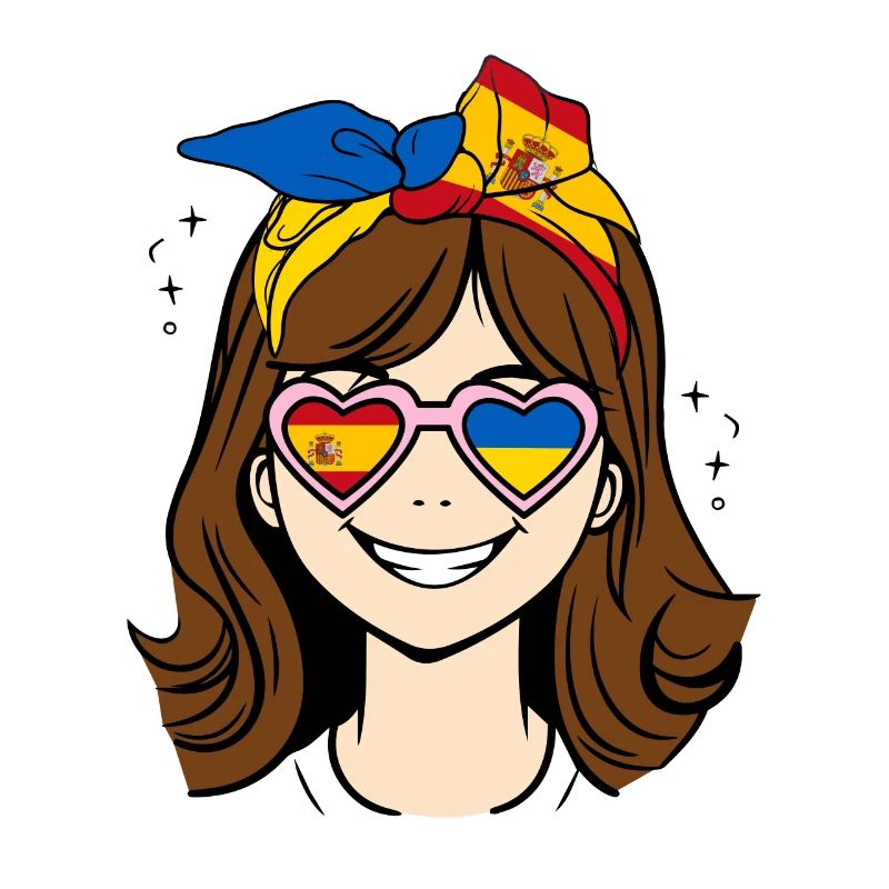 Halb Ukrainisch Halb Spanisch kleines Mädchen, Spanien