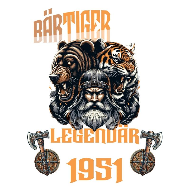 BÄRTIGERMANN Wikinger Geburtstag Legendär seit