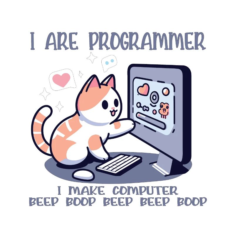 Ich bin Programmierer, lustige Katze