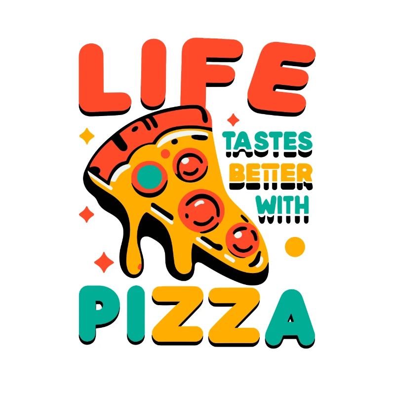 Mit Pizza schmeckt das Leben besser