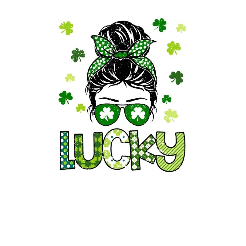 Une maman heureuse Trèfles de la Saint-Patrick