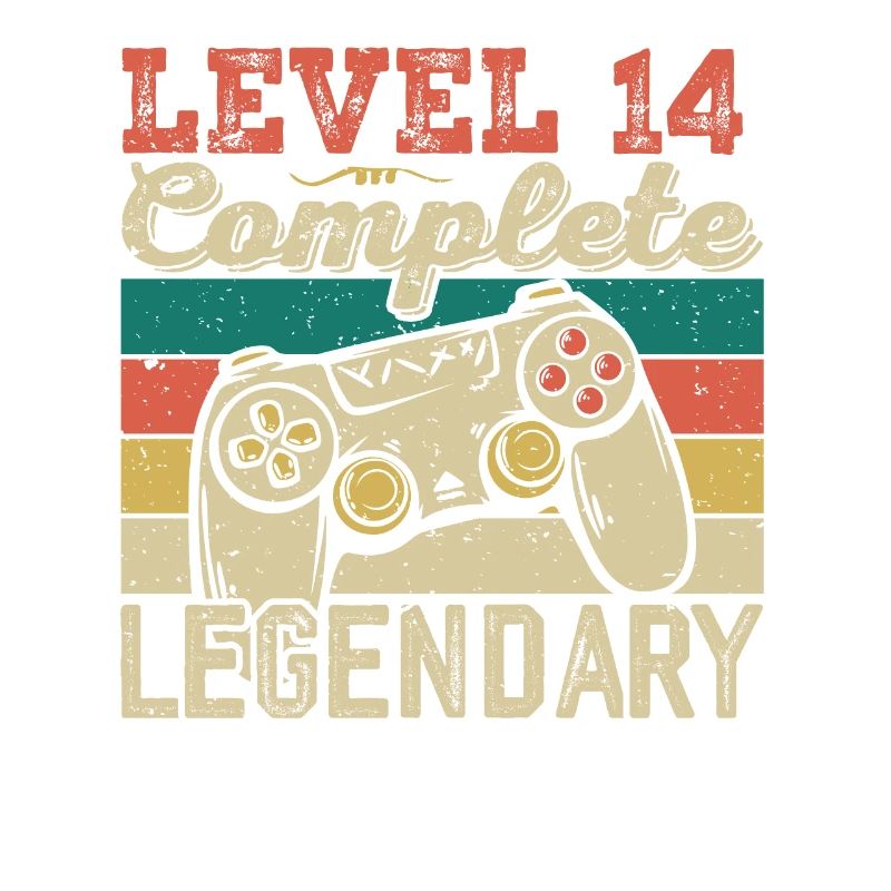 Level 14 Complete, 14 Year Old Birthday Gift