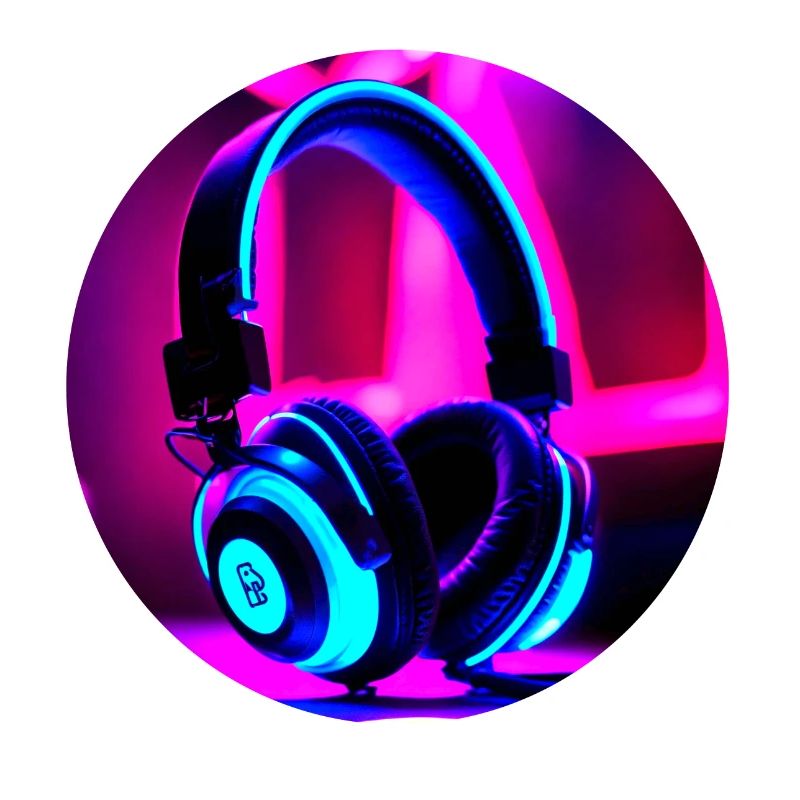 Neon-Kopfhörer