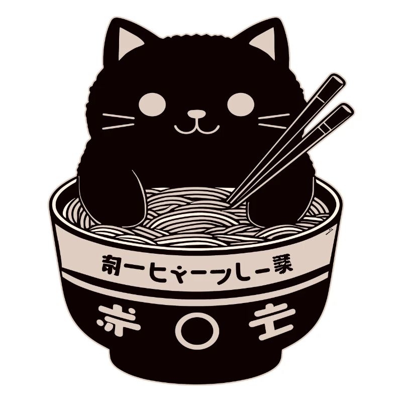 Ramen Powered Cat , classique