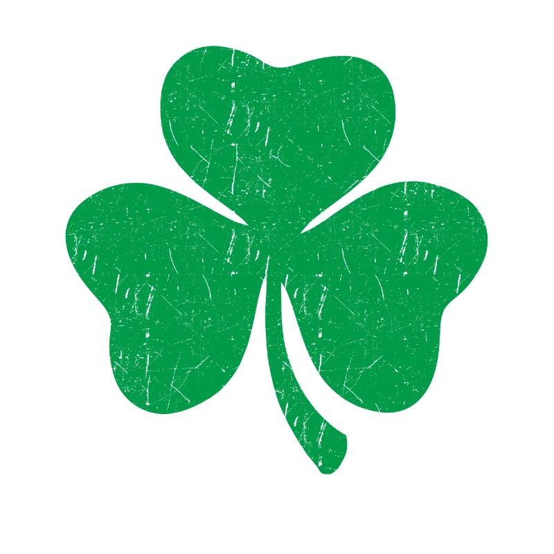 Trèfle vert à trois feuilles
