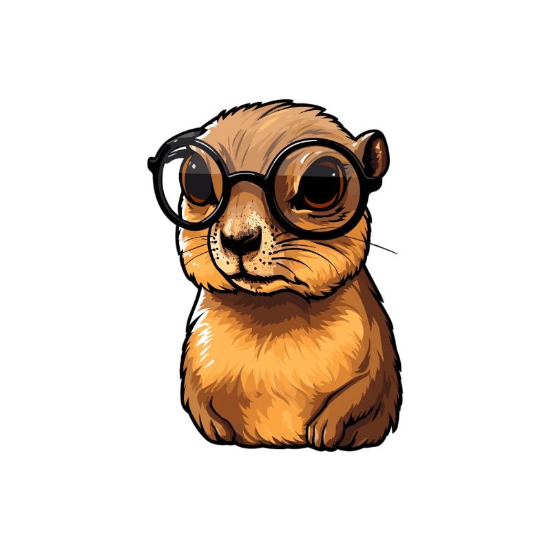 Nerdhörnchen Junge Jungen Erdhörnchen Nerdy Nerd