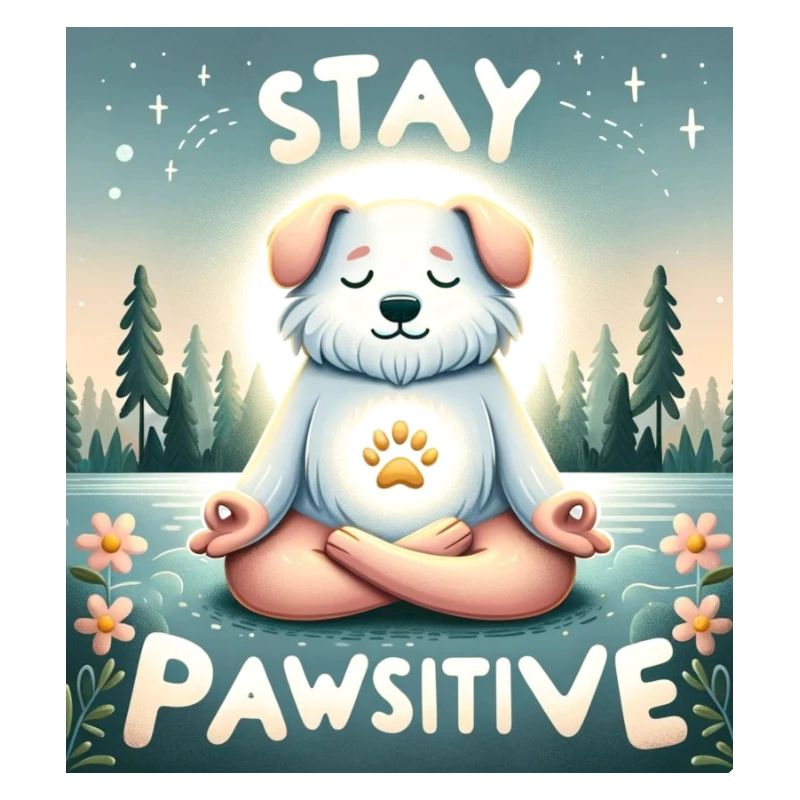 stay pawsitive dog