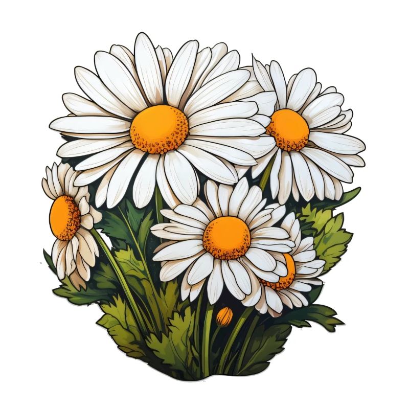 Gänseblümchen 5 Blüten