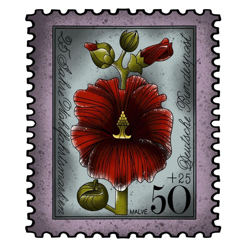 Briefmarke Malve