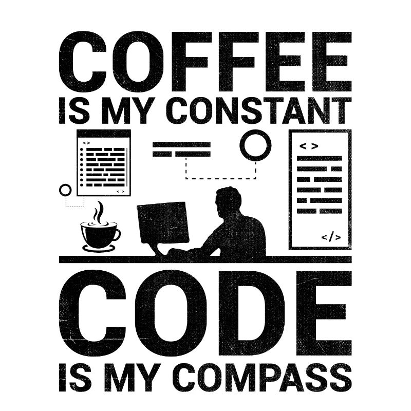Kaffee-Codierung Programmierer Programmierer Entwickler Nerd Coff