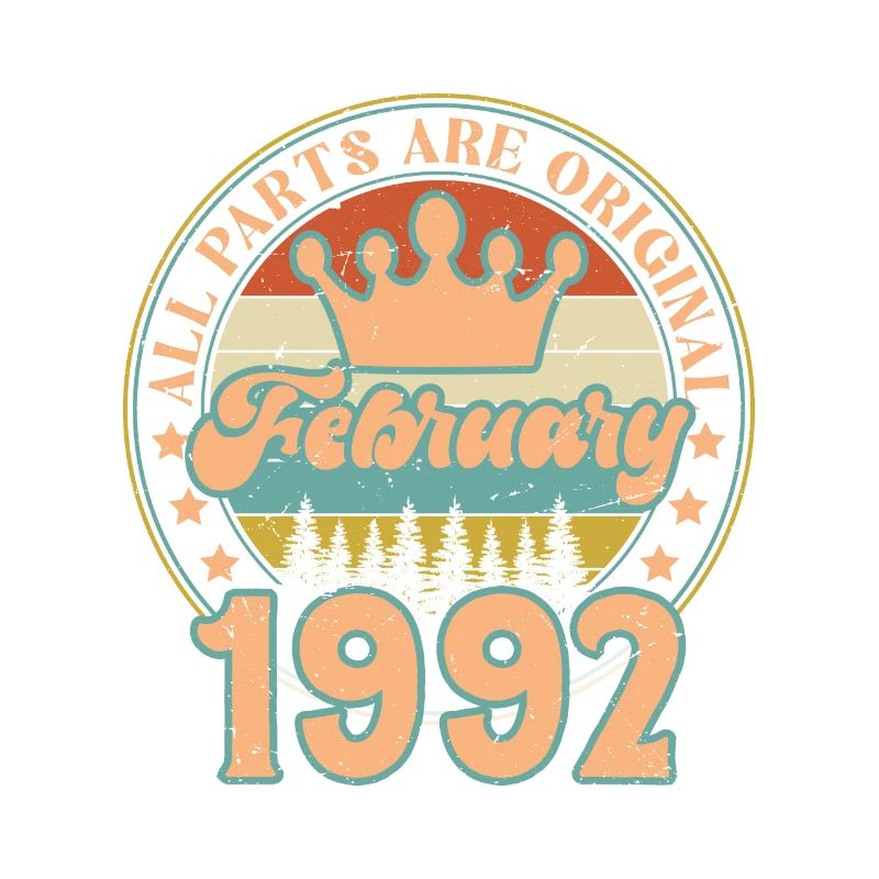Februar 1992. Februar 1992 Geburtstagsgeschenk.