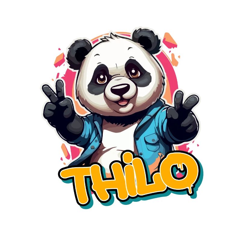 THILO - Beau nom de garçon avec Cool Panda