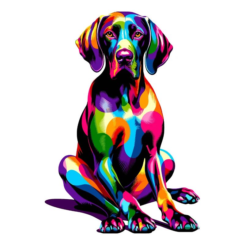 Colorful Pop Art German Shorthaired Pointer Dog