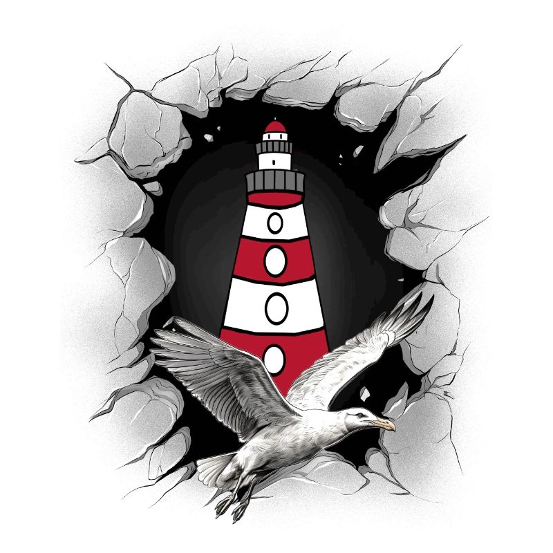 Seagull Lighthouse Maritime Lighthouses Seagulls