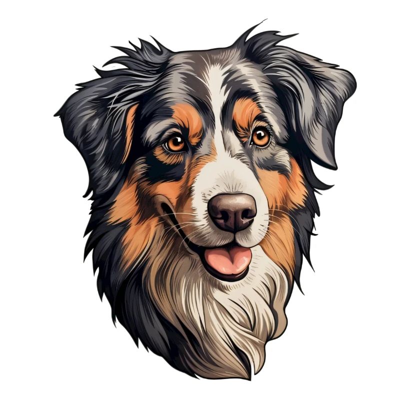 Australian Shepherd Kopf