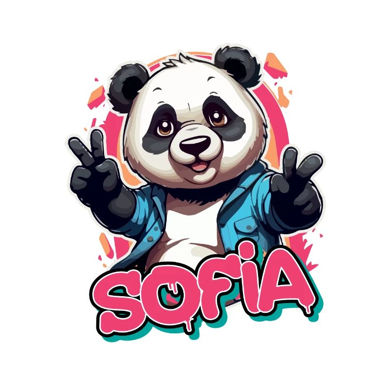 SOFIA - Beau nom de fille avec Cool Panda