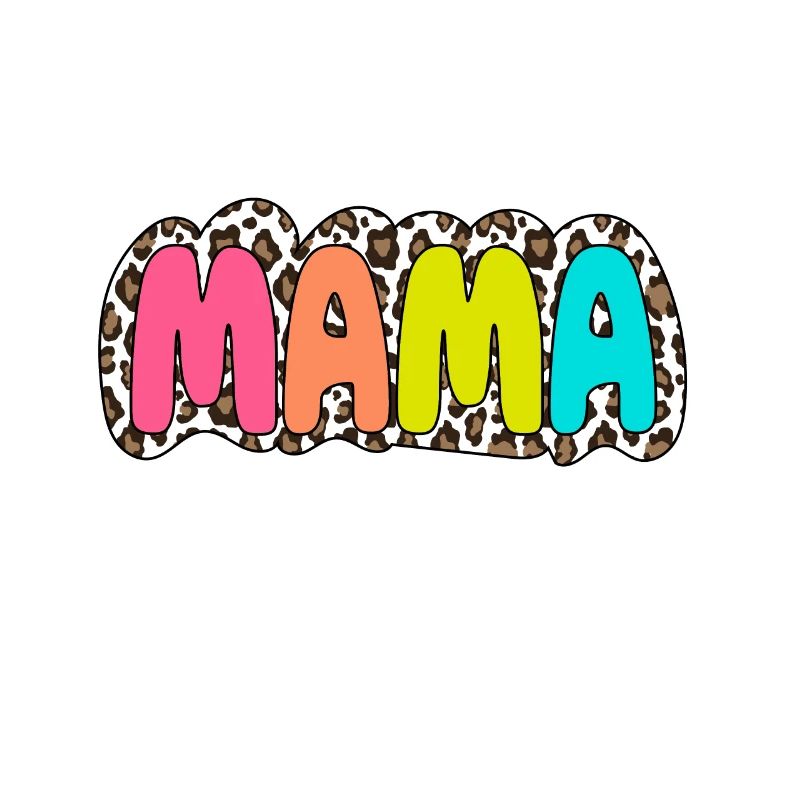 Mama bunt Leopard Retro Mama Muttertag