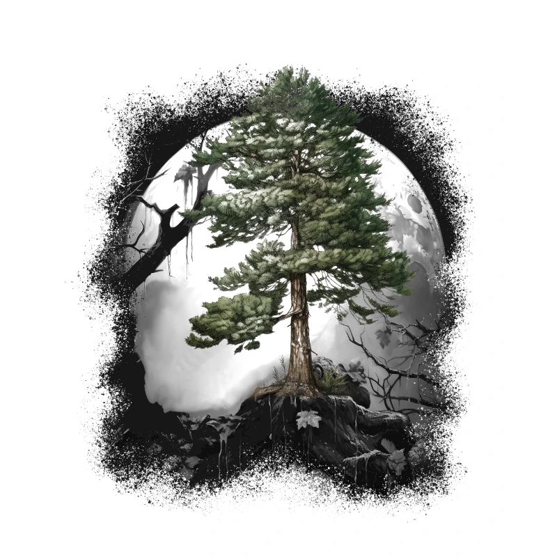 Forest Wilderness Coniferous Forest Tree Pine Halloween Trees