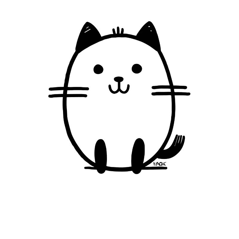 Dessin chat drôle
