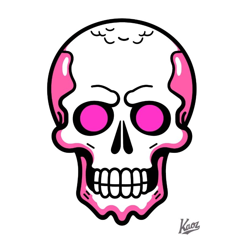 Tout simplement un crâne de crâne de dessin animé cool
