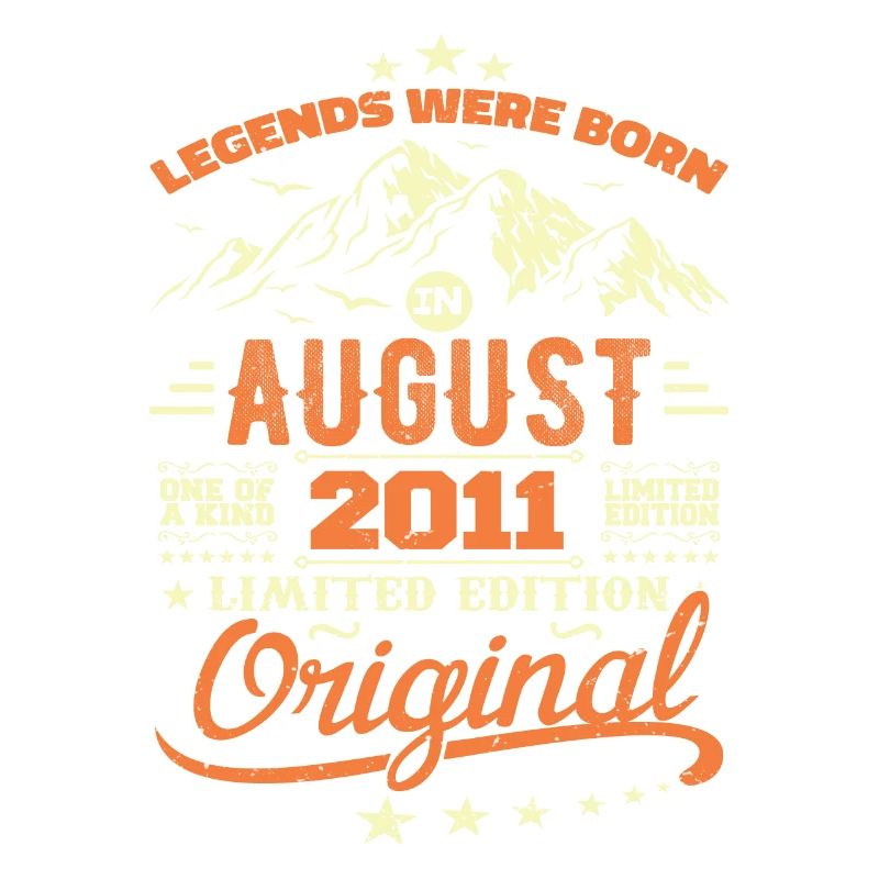 August 2011 Geburtstag August 2011 Vintage Geschenk