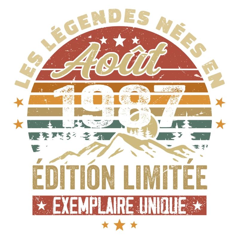 August 1987 Geburtstagsgeschenk August 1987 August