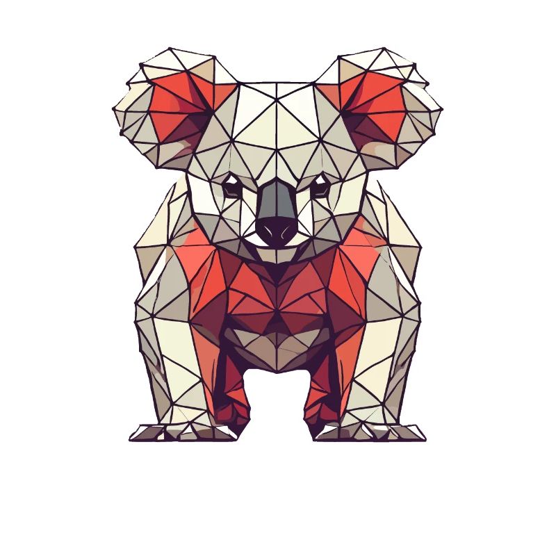 Geometric Art Koala Koalas