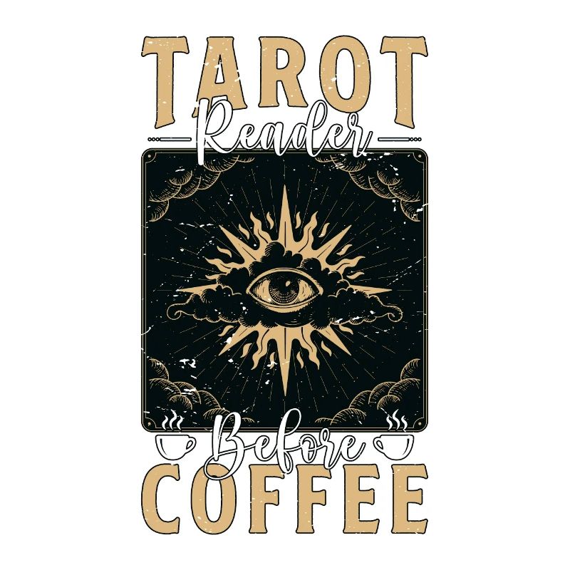 Tarot Reader Before Fortune Telling Coffee Lover