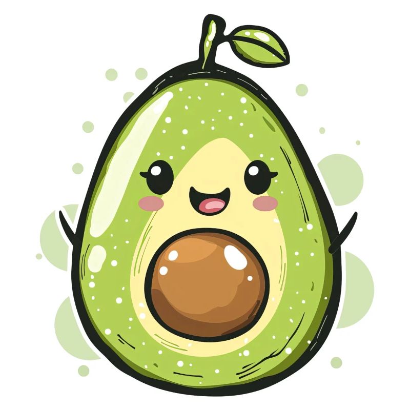 Avocado Comic Design