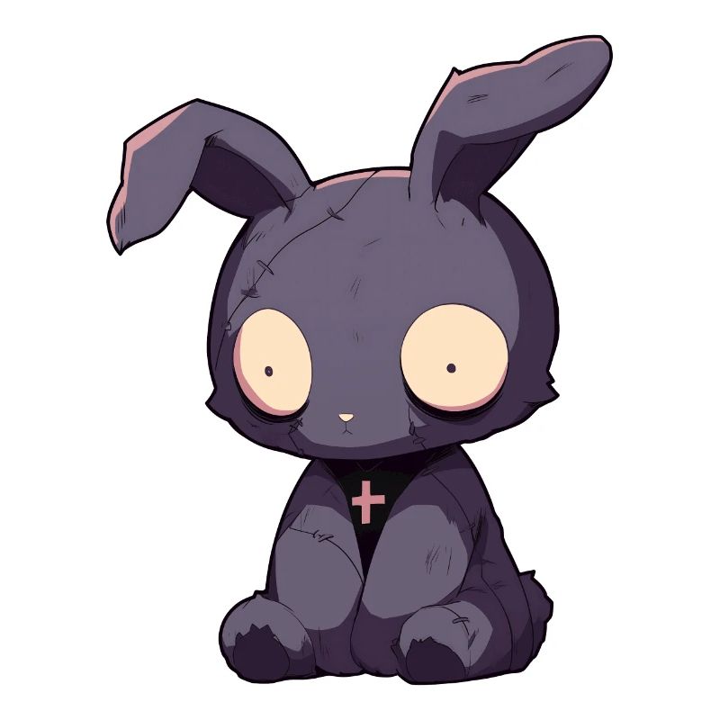 Goth Bunny Gothic Puppe Chibi Horror Geschenk