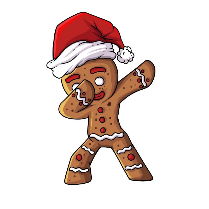 Christmas Gingerbread Biscuit Cookie Dab Dabbing