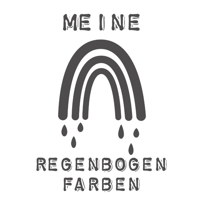 Meine Regenbogen Farben Schwarz Dunkelbunt Düster