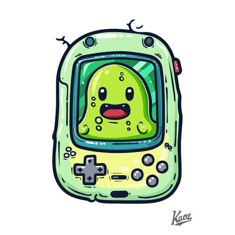 Console de jeu et lecteur de blob vert