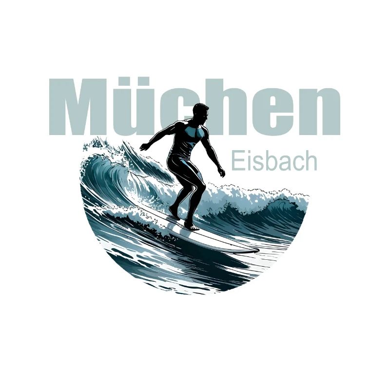 Munich Eisbach Vague de surf Munich Eisbach