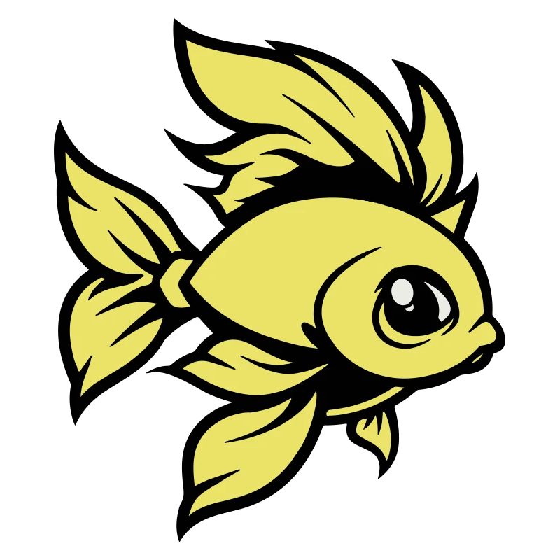 Poisson rouge poisson bande dessinée Animal