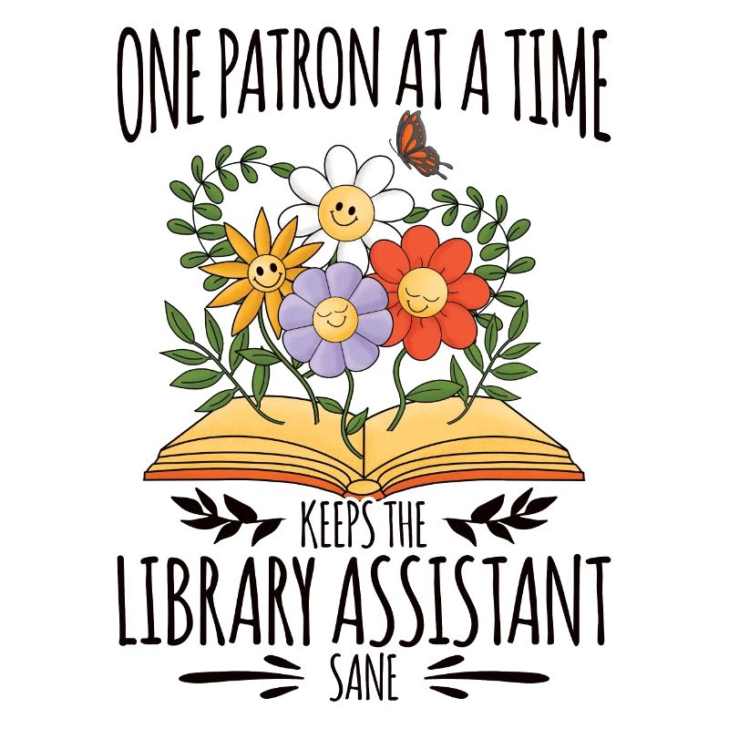Library Aide Funny Library Assistant