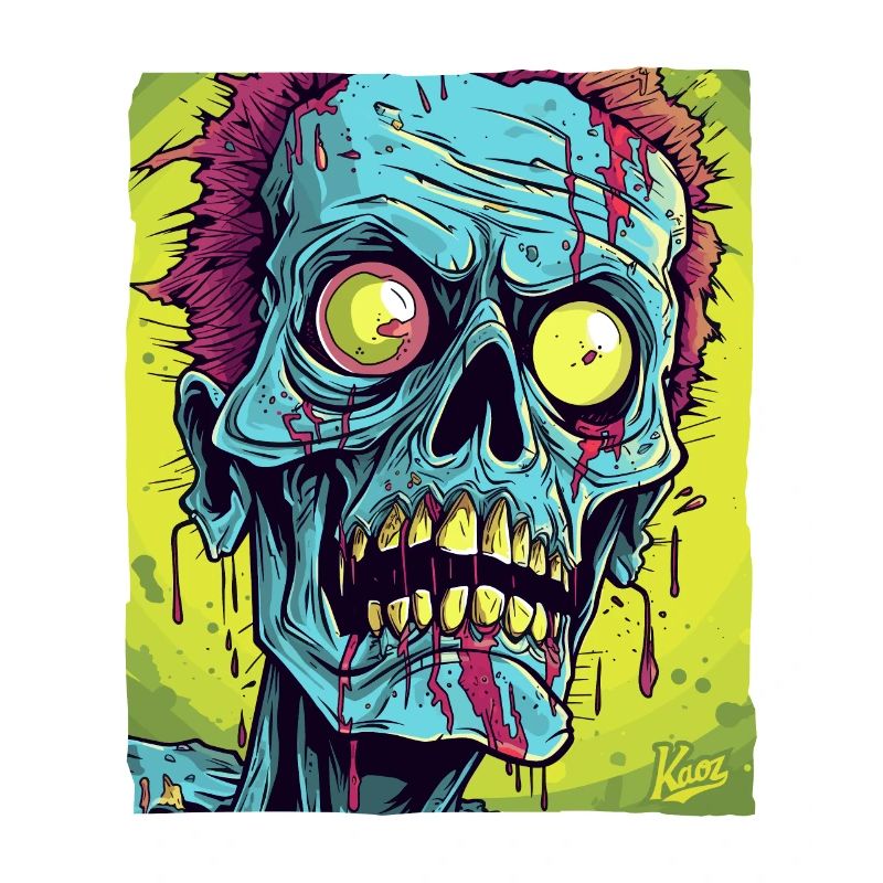 Le monstre de crâne de zombie le plus cool