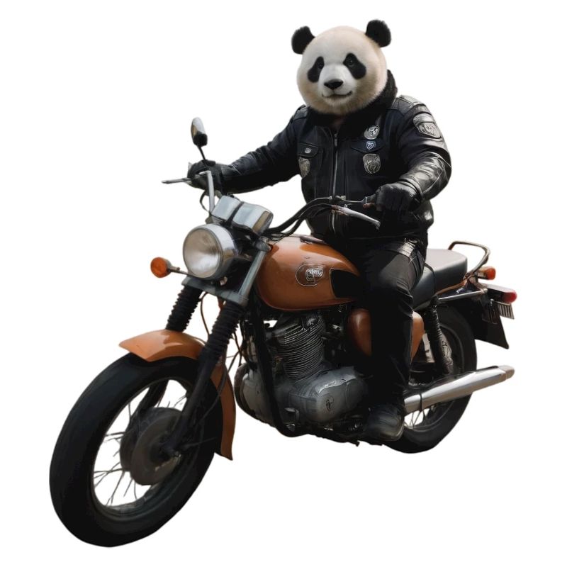 Biker Panda