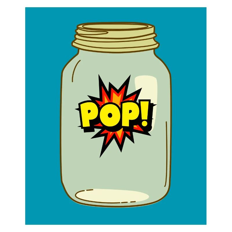 Pop! in a Jar – Fun Comic Style Design