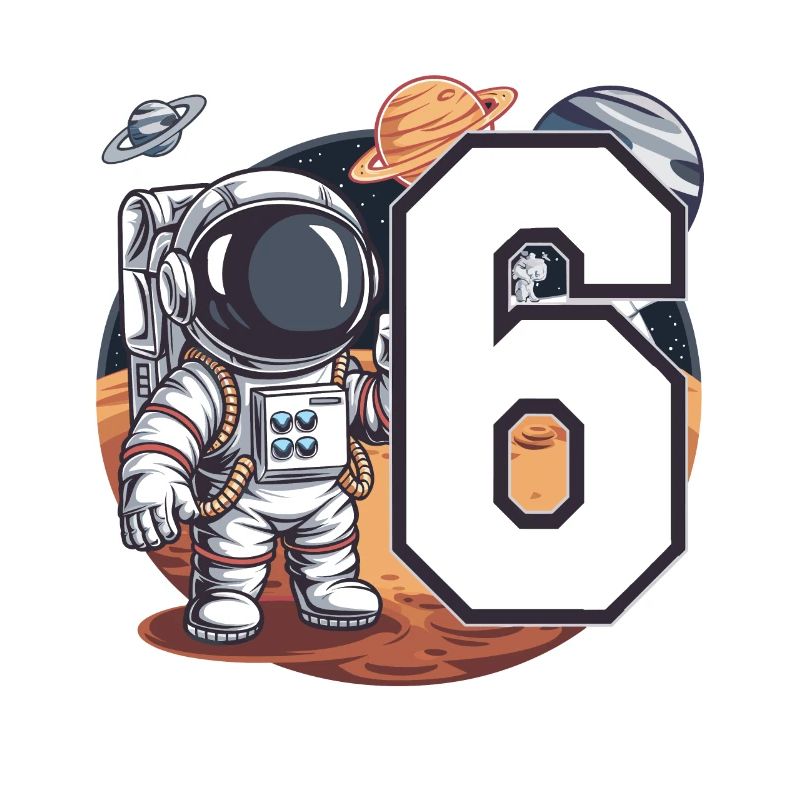 6e anniversaire astronaute aventure spatiale pour les garçons