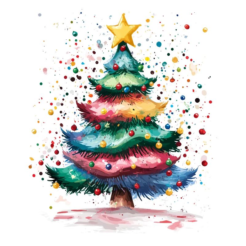 arbre de Noël conception de vacances festives avec coloré
