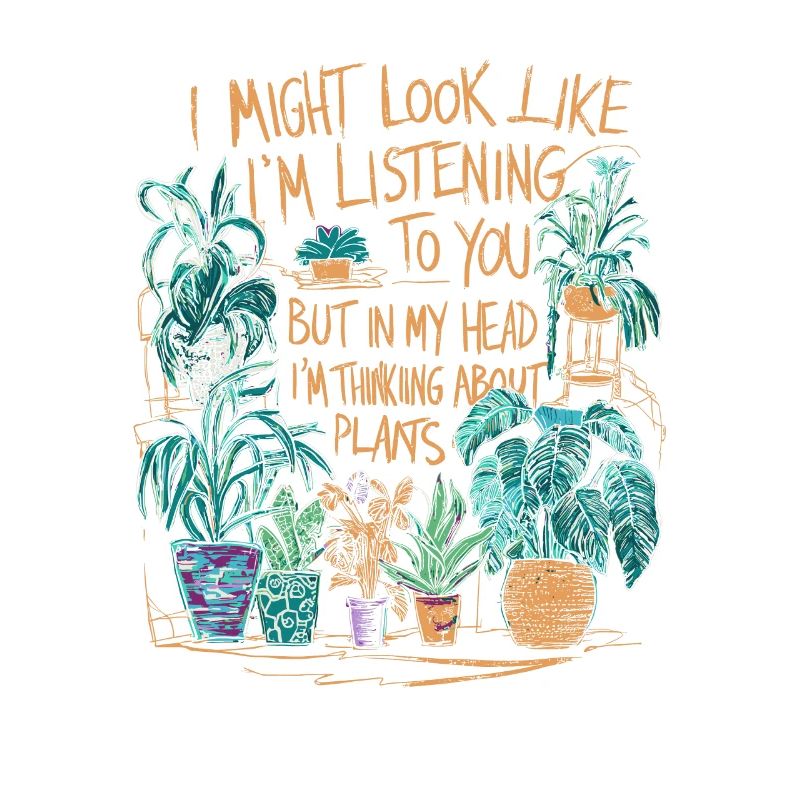 Dans mes pensées avec mes plantes