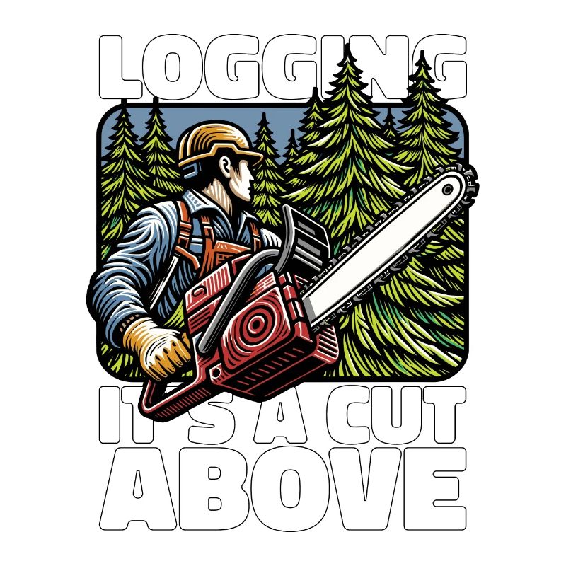 Logging It's A Cut Above Lumber Worker Logger